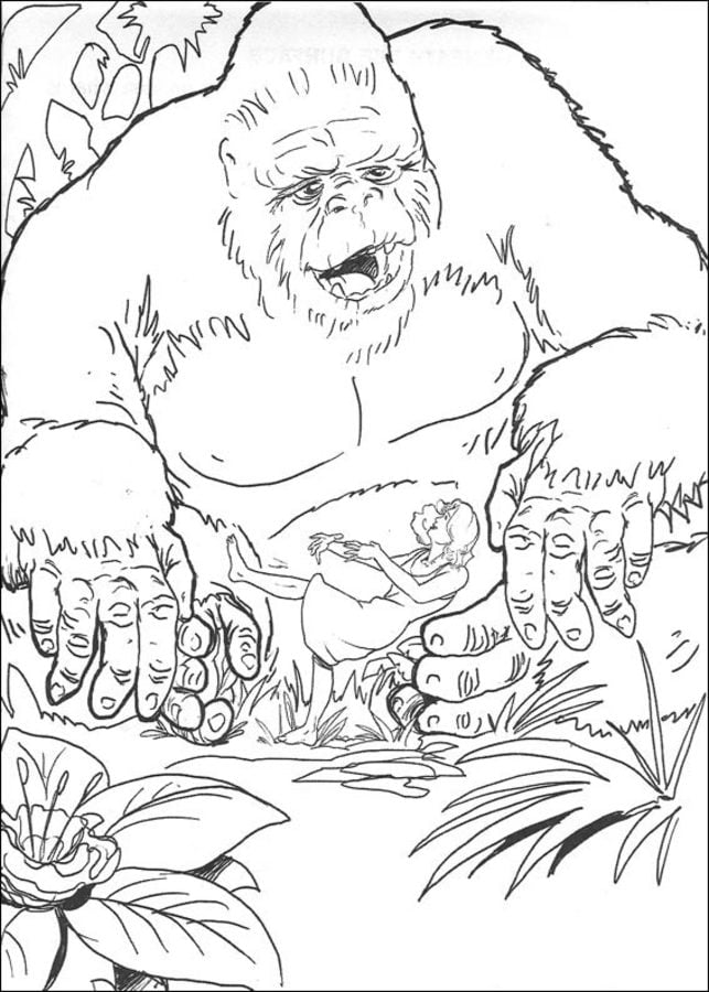 Dibujos para colorear: King Kong