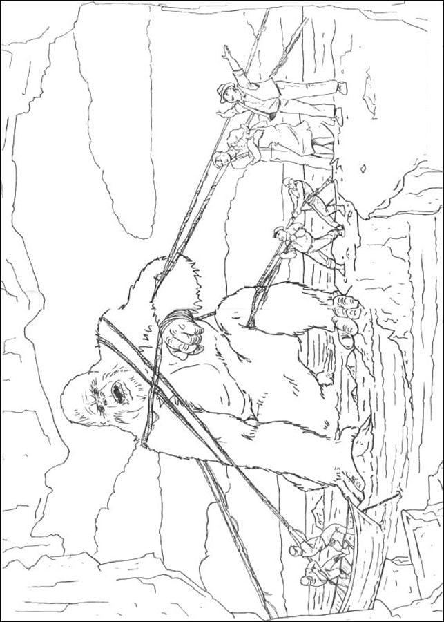 Coloring pages: King Kong