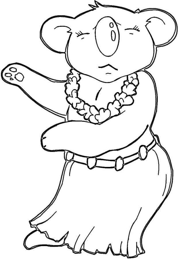 Coloring pages: Koala 7