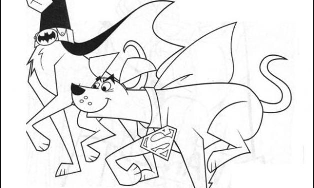 Coloring pages: Krypto