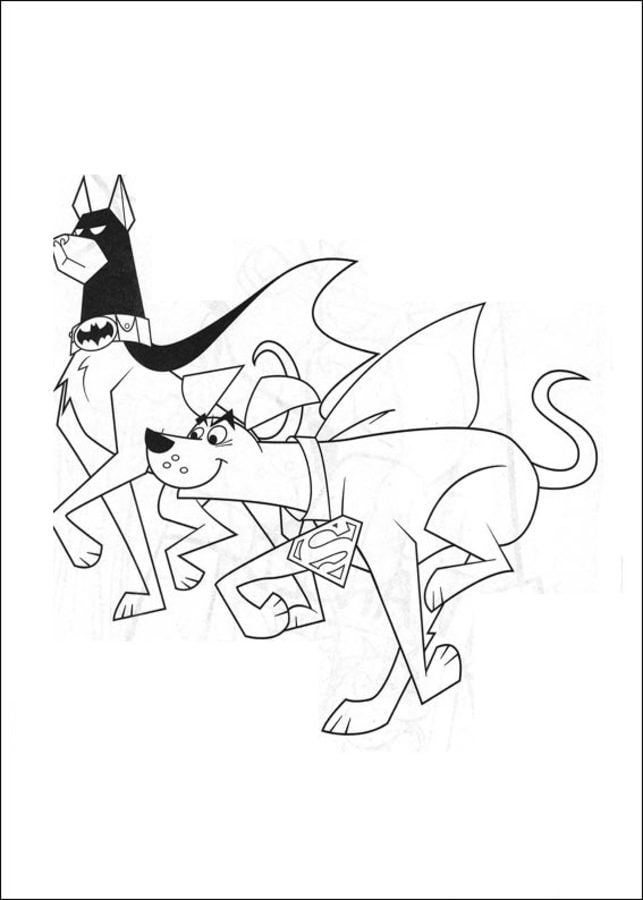 Coloring pages: Krypto 1