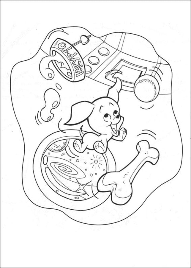 Coloring pages: Krypto 10