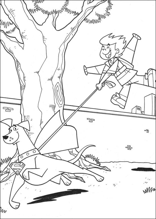 Coloring pages: Krypto 4
