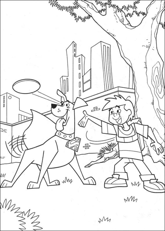 Coloring pages: Krypto 6
