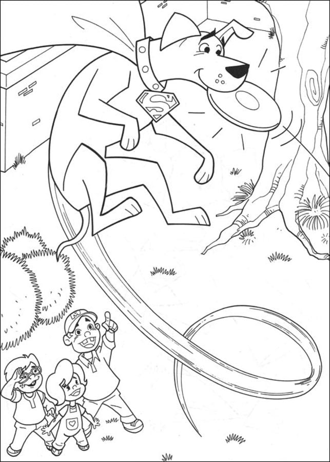 Coloring pages: Krypto 7