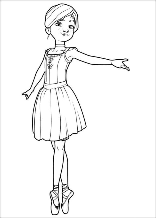 Dibujos para colorear: Ballerina imprimible, gratis, para los niños y los  adultos