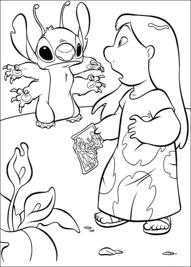 Coloring pages: Lilo & Stitch