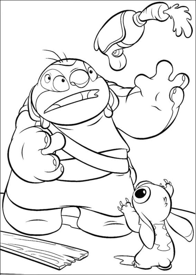 Coloring pages: Lilo & Stitch
