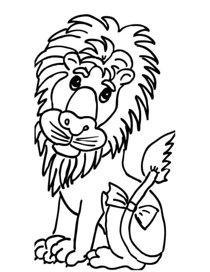 Coloring pages: Lions