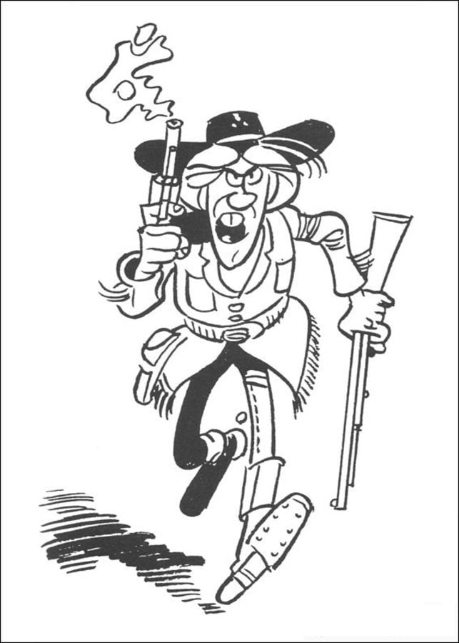 Coloring pages: Lucky Luke 2