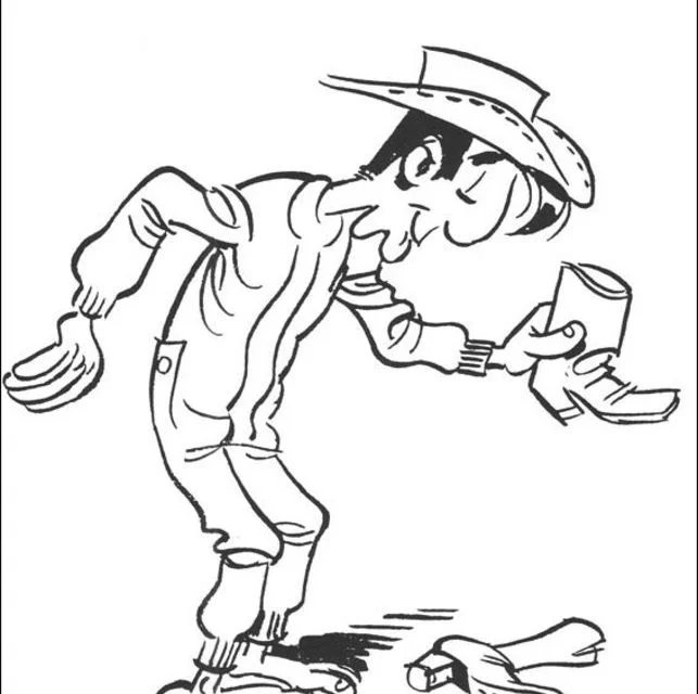 Dibujos para colorear: Lucky Luke