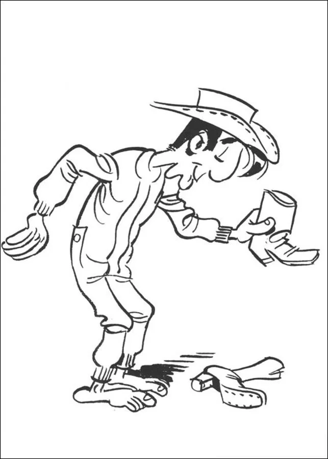 Dibujos para colorear: Lucky Luke 5