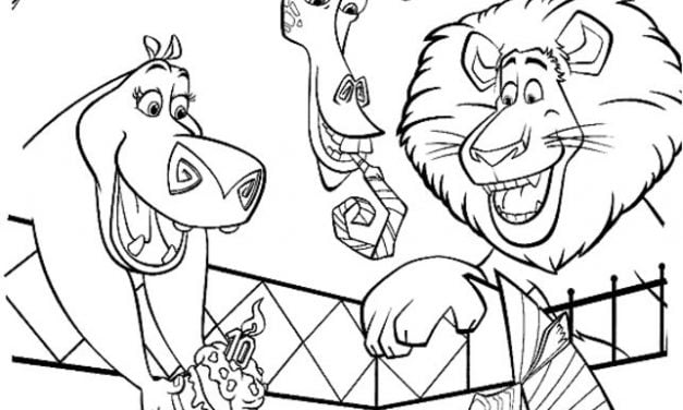 Coloring pages: Madagascar