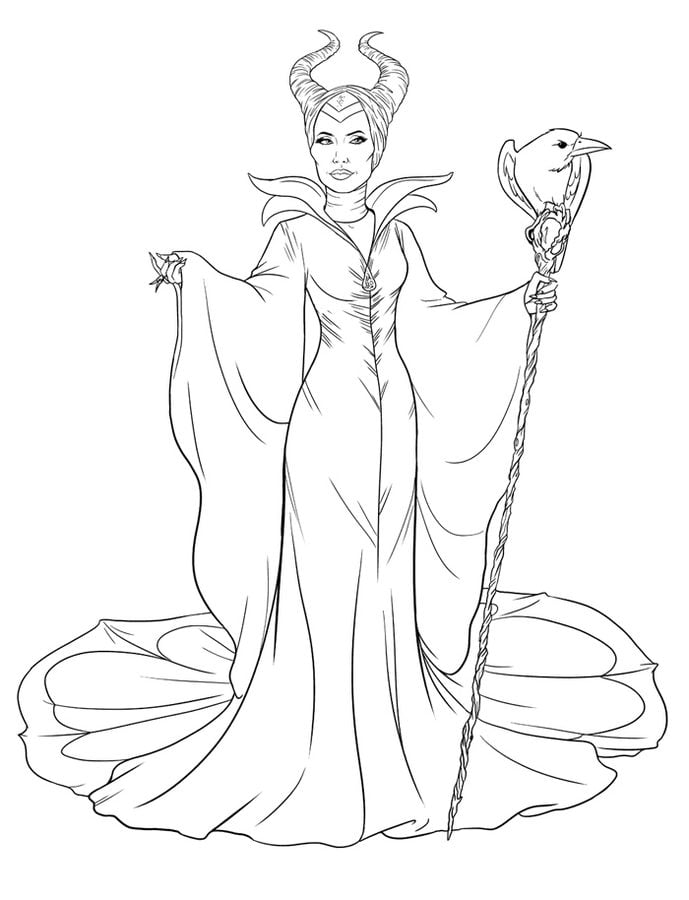 Coloring pages: Maleficent
