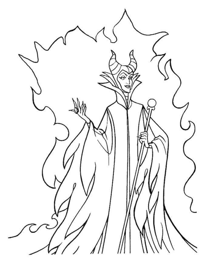 Coloring pages: Maleficent