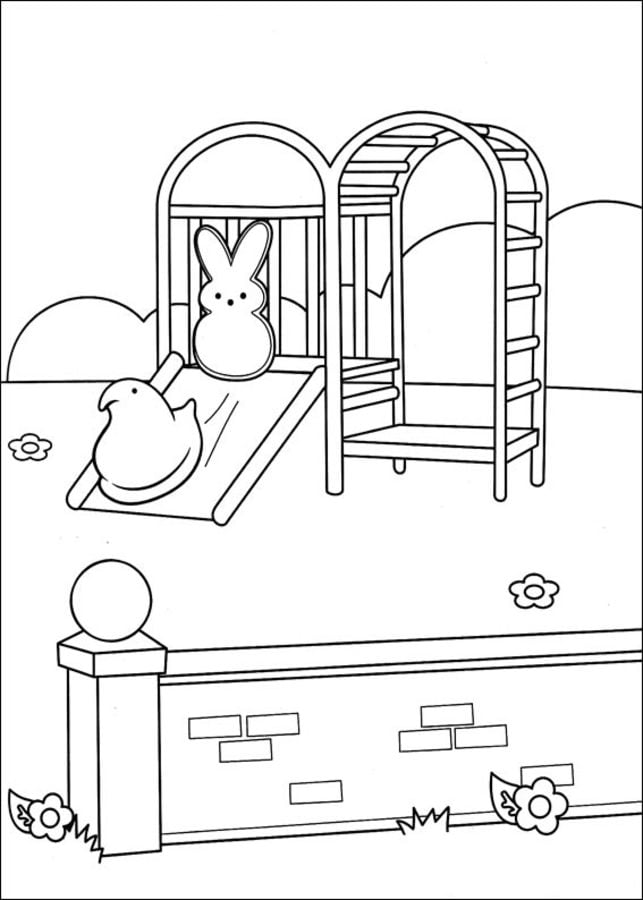Coloring pages: Marshmallow Peeps 5