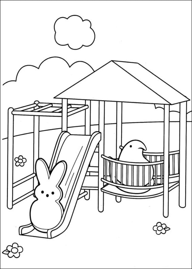 Coloring pages: Marshmallow Peeps 7