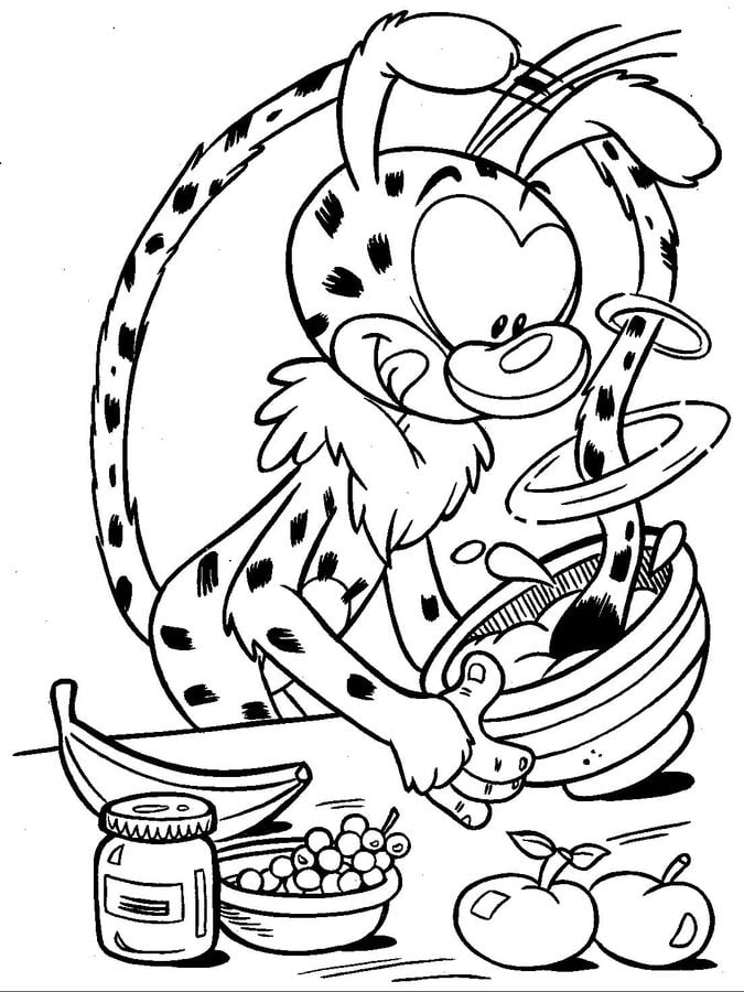 Coloring pages: Marsupilami