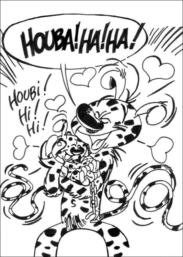 Coloring pages: Marsupilami