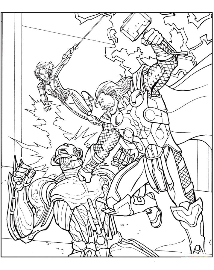 Coloring pages: The Avengers