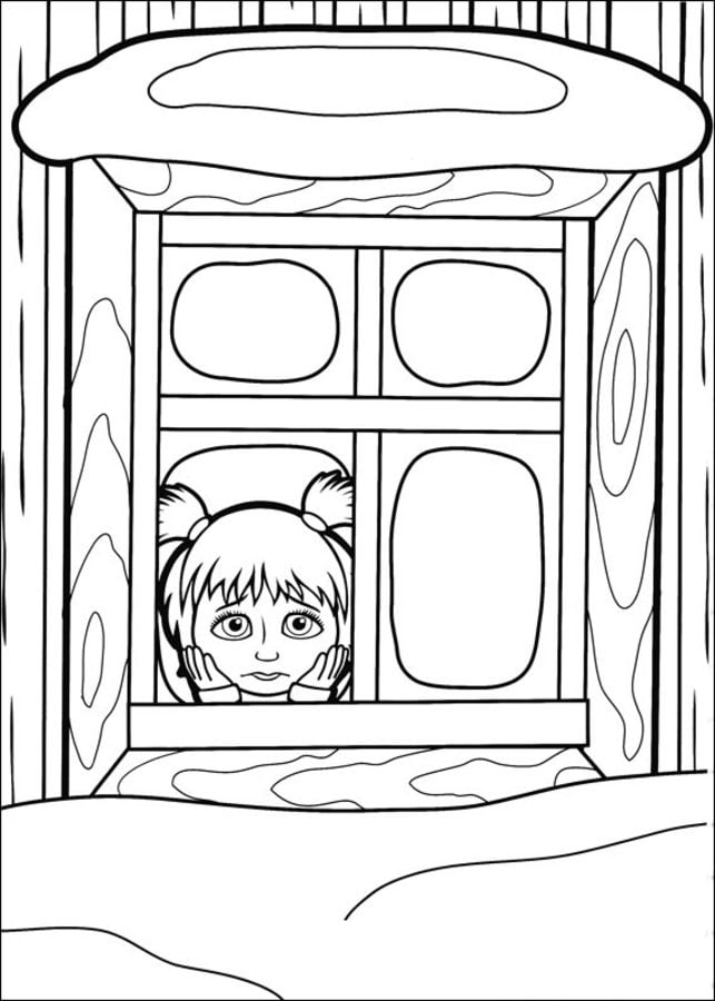 Coloring pages: Masha and the Bear, printable for kids & adults, free