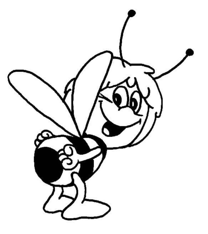 Coloring pages: Maya the Bee