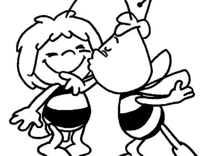 Coloring pages: Maya the Bee