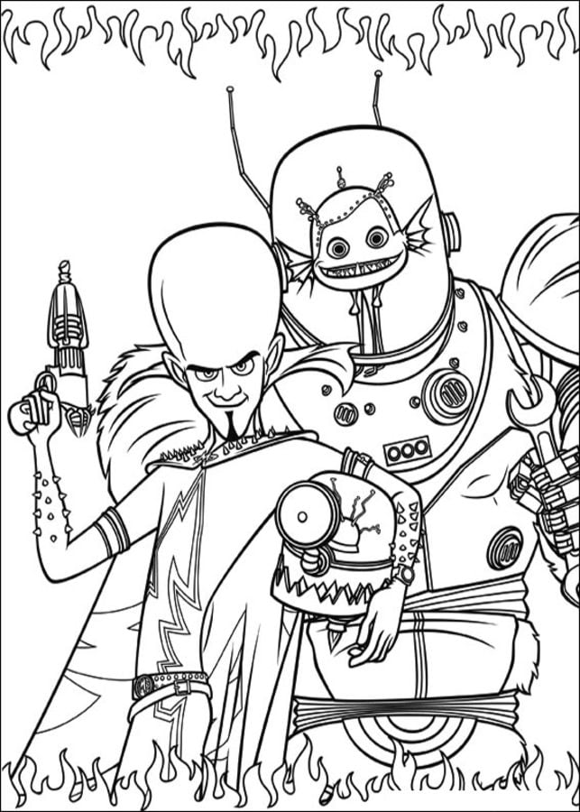 Coloring pages: Megamind