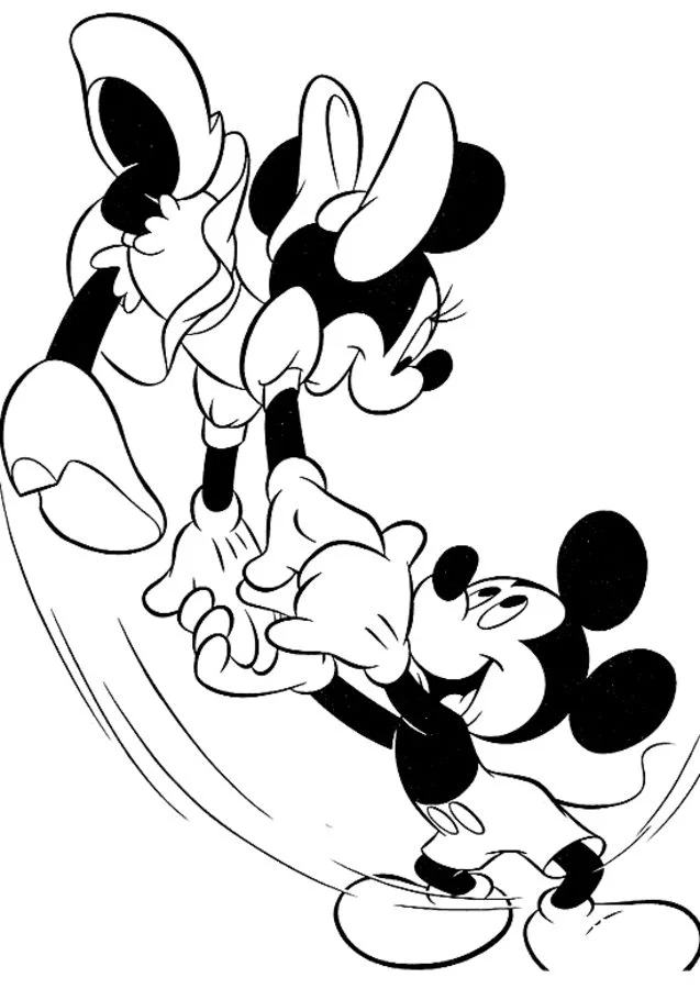 Ausmalbilder: Micky Maus zum ausdrucken, kostenlos, für Kinder und