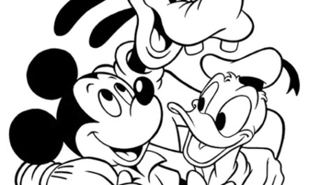 Coloring pages: Mickey Mouse