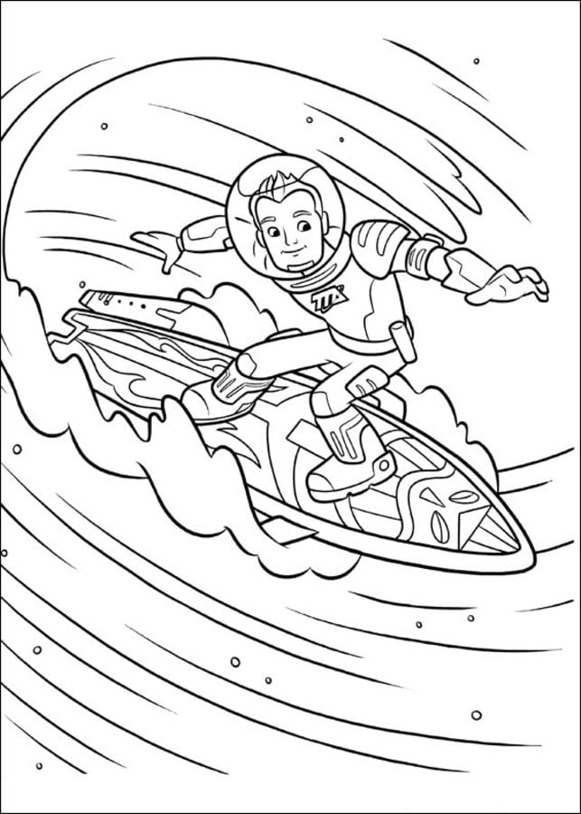 miles of tomorrowland coloring pages
