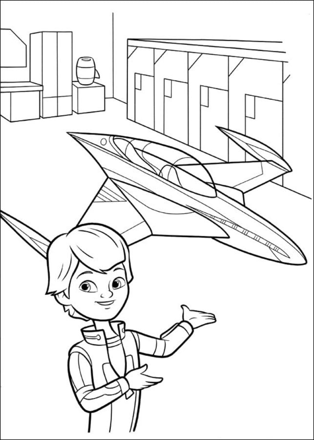 Coloring pages: Miles from Tomorrowland