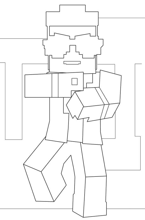 Coloring pages: Minecraft 7