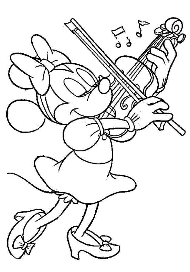 Coloriages: Minnie Mouse 1