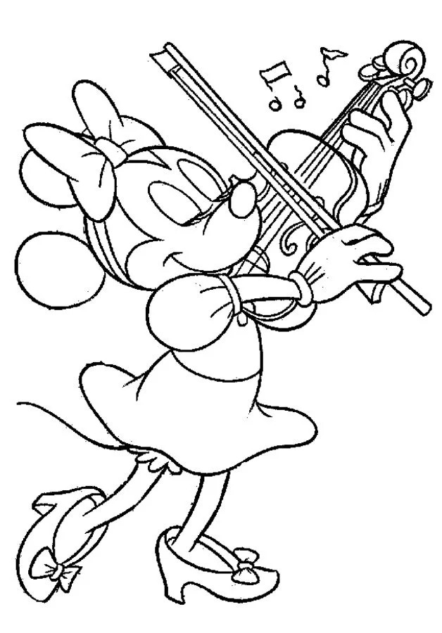 dibujos de minnie mouse para colorear