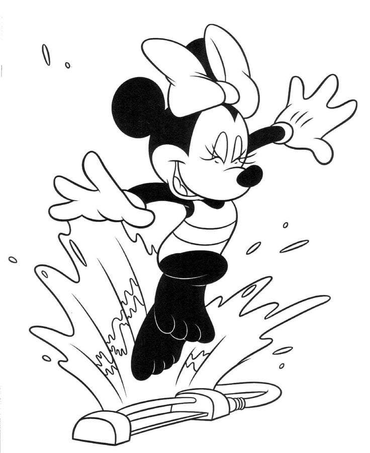 Coloriages: Minnie Mouse 7