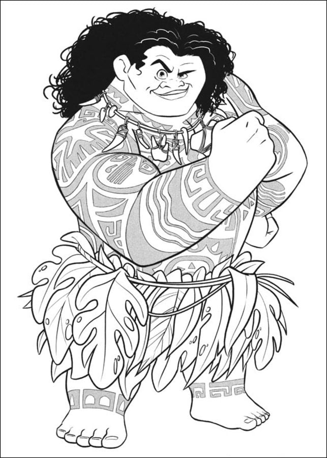 Coloriages: Vaiana 5