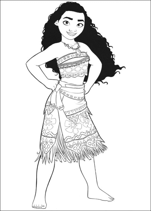Coloriages: Vaiana 9
