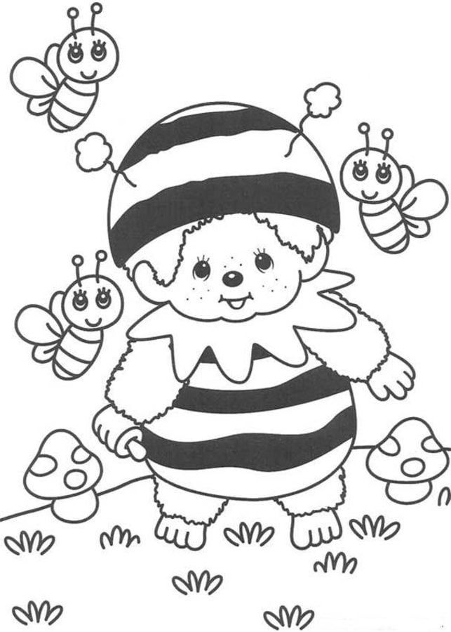 Coloring pages: Monchhichi 1