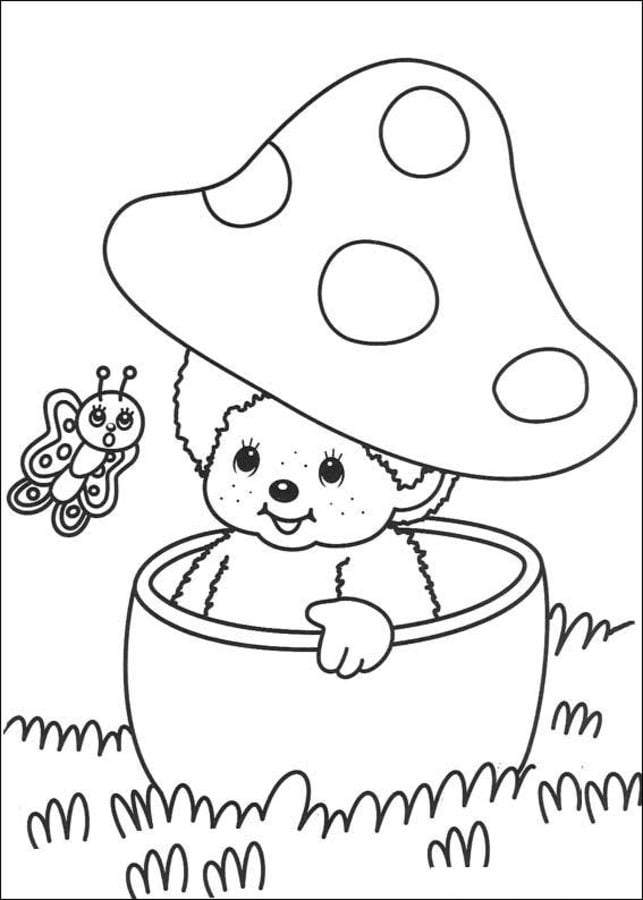 Coloring pages: Monchhichi 4