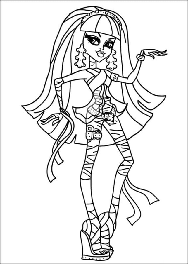 Dibujos para colorear: Monster High