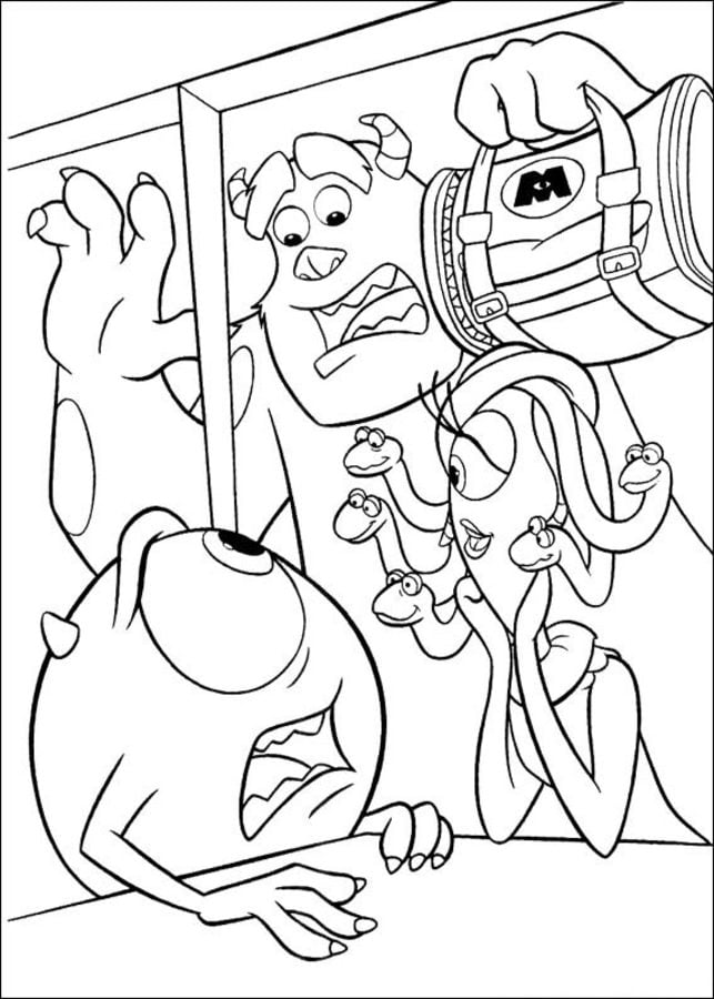 Coloring pages: Monsters, Inc