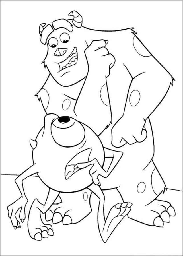 Disegni da colorare: Monsters & Co 6