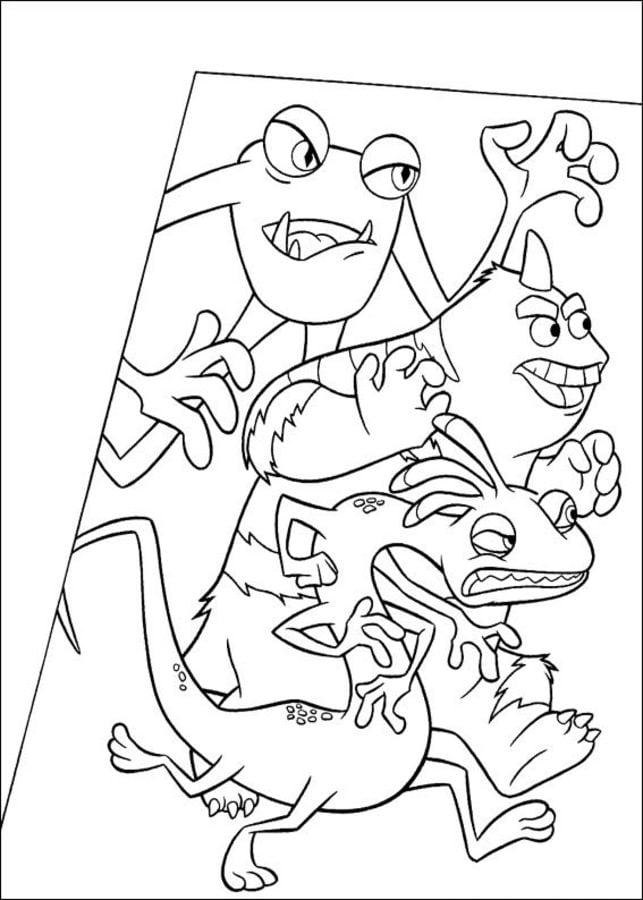 Disegni da colorare: Monsters & Co 7