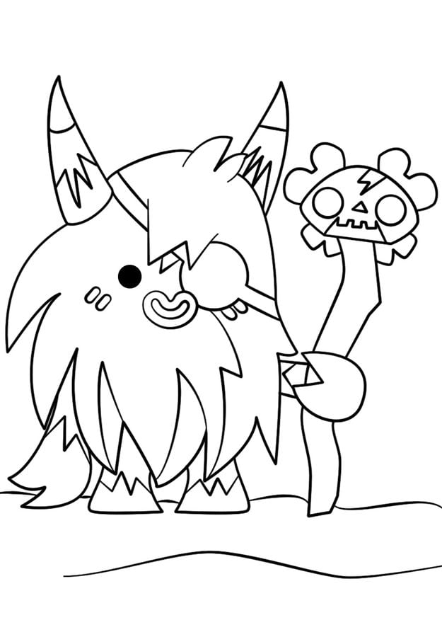 Dibujos para colorear: Moshi monsters 1