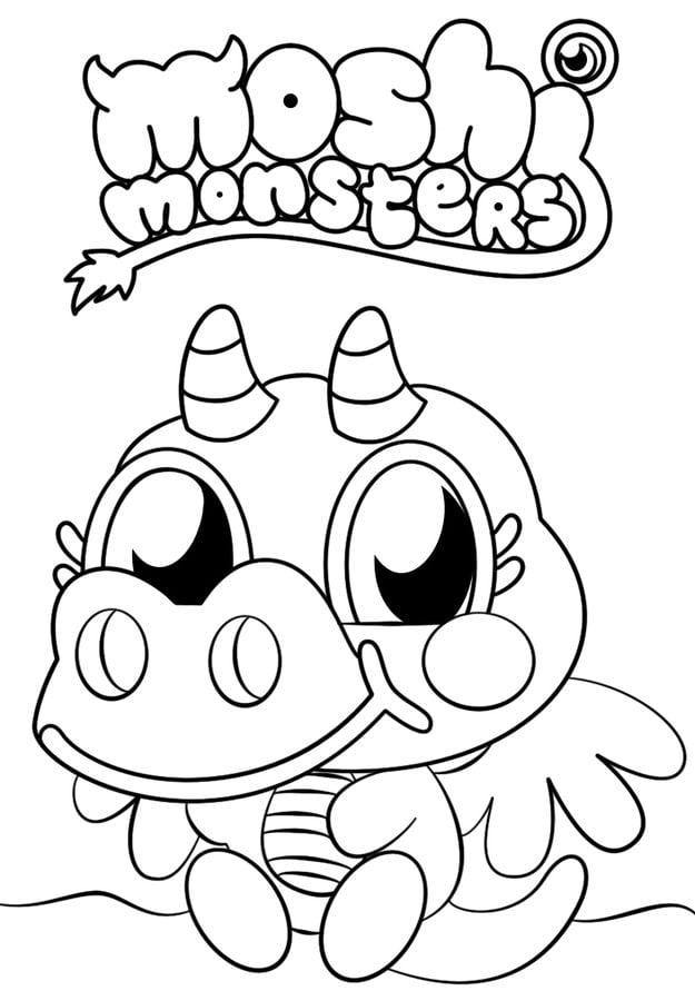 Dibujos para colorear: Moshi monsters 2