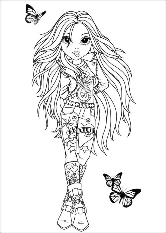 Coloring pages: Moxie Girlz 2