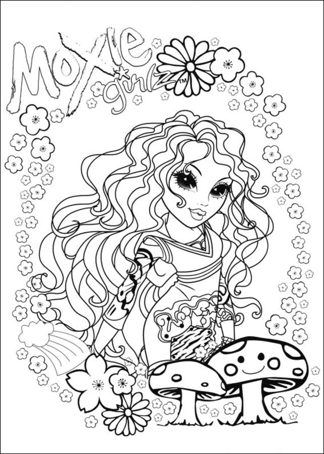 Coloring pages: Moxie Girlz 8