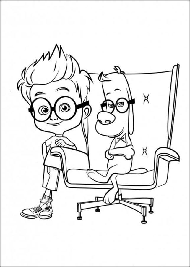 Coloring pages: Mr. Peabody & Sherman