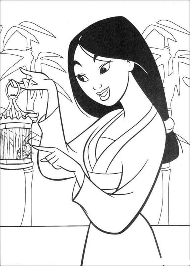 Coloring pages: Mulan